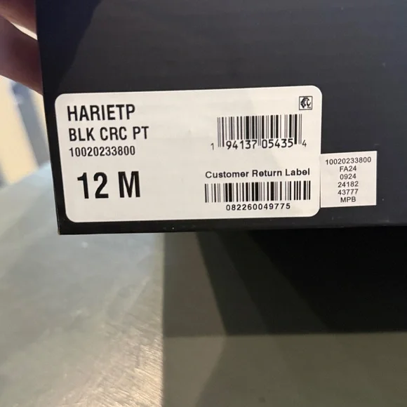 New I. N. C. International Concepts Croc Bootie Hariet Lace Up Black size 12 - Picture 9 of 9